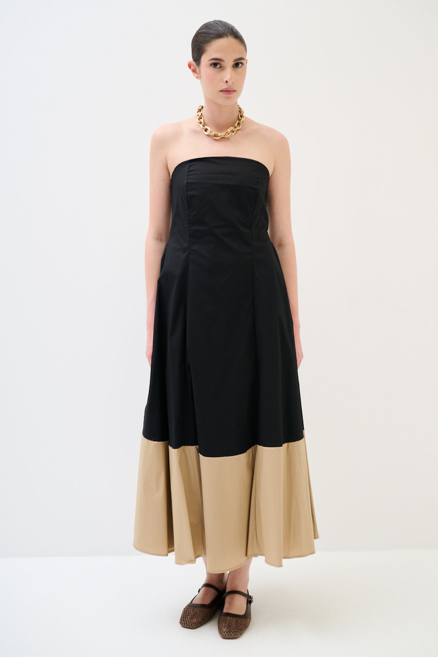 Robe midi évasée