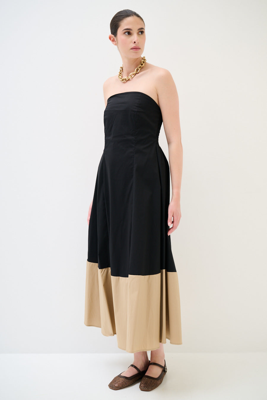 Robe midi évasée